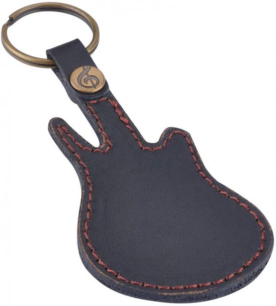 Guitar Picks Case Leather Pick Keychain Guitar Picks Holder Plectrums Case Bag with 5Pcs Guitar Picks Gift - Image 2
