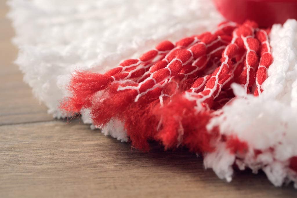 Vileda EasyWring and Clean Turbo 2-in-1 Microfibre Mop Refill Head, White/Red - Image 4