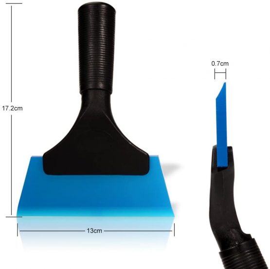 Ehdis Rubber Small Squeegee for Car, Window, Shower, Door, Glass, Squeegee Blades, Window Squeegee, Shower Squeegee - 5 inch, Blue - Image 3