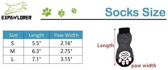 EXPAWLORER Anti-Slip Dog Socks for Indoor Wear, Paw Protection - Image 2