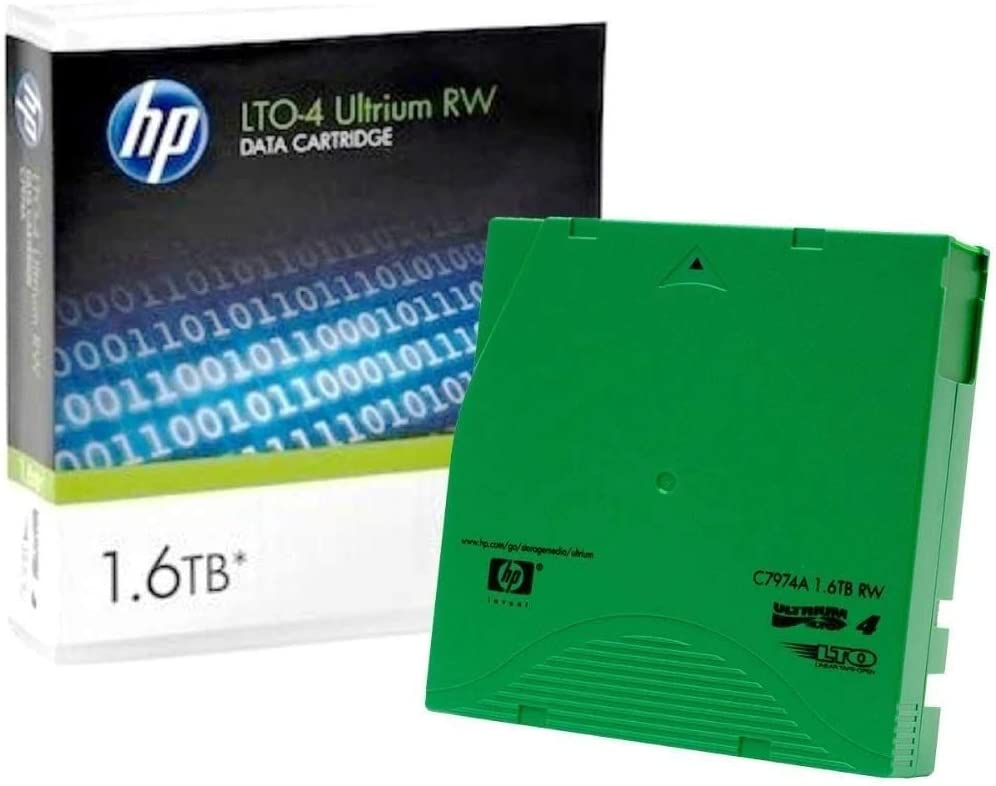HPE Ultrium 1.6 TB RW LTO4 Data Cartridg, Green