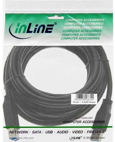InLine A to Micro B USB 3.0 Cable 5 m Black, 5 meters - Image 2