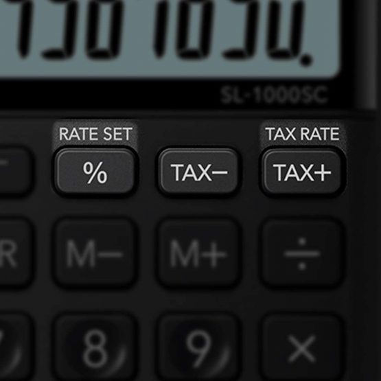 CASIO CALCULATRICE SL-1000 SC-BU, Alimentation Solaire/Pile,Blue,0.9 x 7.1 x 12 cm,SL-1000SC-BU - Image 4