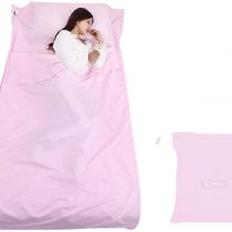 Local Makes A Comeback - Travel Health Print Sleeping Bag, Hotel Sleeping Bag, Adult Sleeping Bag, Envelope Sleeping Bag, 75cm x 210cm, Pink Powder