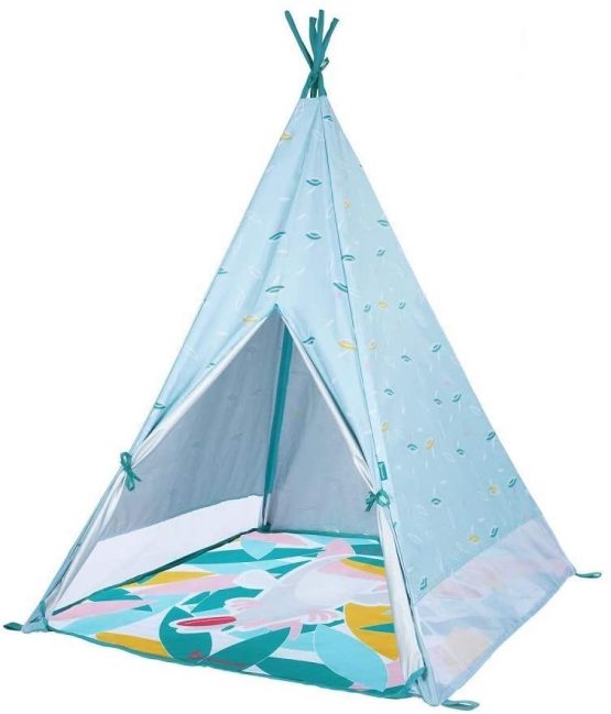 Badabulle Indoor or Outdoor Tipi | Tepee | Teepee Tent, baby tent with anti UV sun protection, UPF 50+