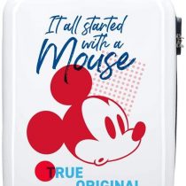 Disney Mickey Magic White Cabin Suitcase 37 x 55 x 20 cm Rigid ABS Combination Lock 33 Litre 2.8 kg 4 Double Wheels Hand Luggage