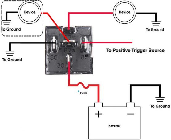 Gebildet Standard Auto Relay 12V 40A SPDT 5pin-Car Heavy Duty Switches & Starters, used for Auto Motor Automobile, with Black Waterproof Transparent Case. Pack of 4 - Image 4