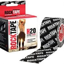 RockTape Unisex's 2" H2O Black Logo Tape, Small, Uncut Roll-5cm Wide