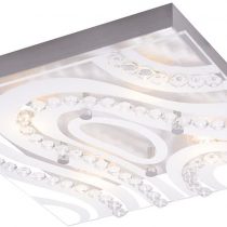 Modern LED Bathroom Light with Clear/Frosted Glass Plate by Happy Homewares
