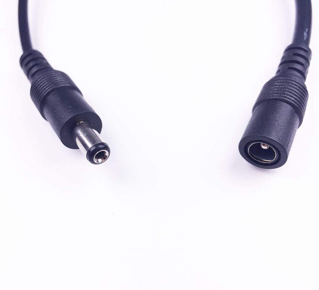 LitaElek 2pcs 22AWG 5.5mm x 2.1mm DC Splitter Cable 2 Way DC Power Splitter Adapter Cable 1 Female to 2 Male for CCTV Camera LED Strip and other Devices 30cm Long - Image 4