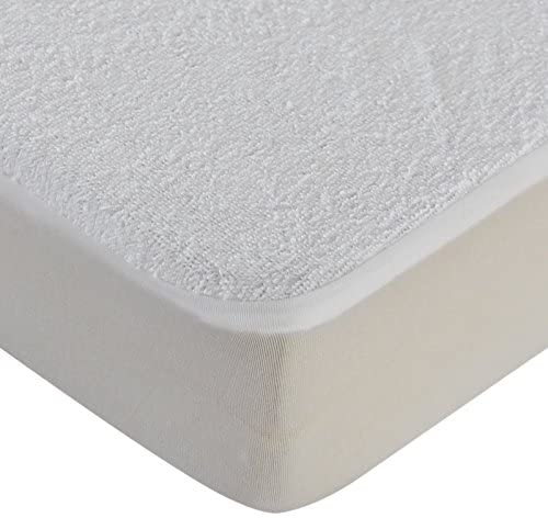Dudu N Girlie 100 Percent Cotton Travel Cot Waterproof Fitted Sheet, 65 cm x 95 cm, White - Image 2