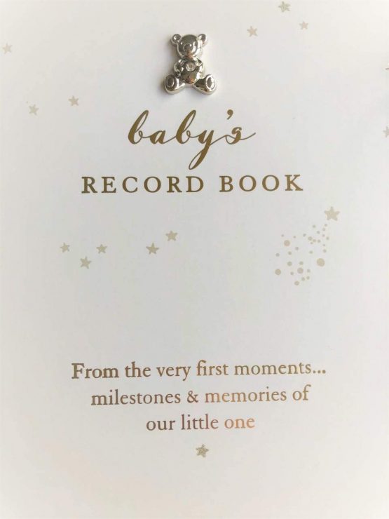 Baby's A4 Baby Record Keepsake Book Christening Baptism New Birth Gift White - Image 3