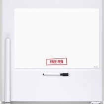 CKB LTD® BLANK Dry Wipe Magnetic Whiteboard Fridge Board Magnet Signage Sheet With Marker White Board & Pen - Drywipe Kitchen Memo Notice Board Large Daily Menu White Board Planner (A3)