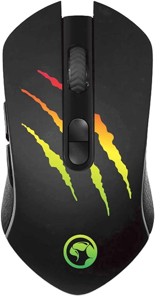 Marvo M425G Precision Programmable 7-Button Gaming Mouse DPI Quick Selection Rainbow Black USB Fast Optical Sensor