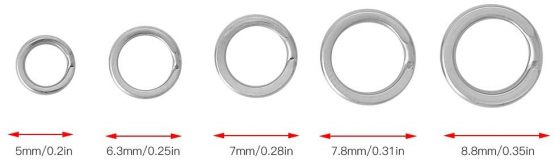 Alomejor 200pcs Fishing Stainless Steel Split Rings Double Snap Ring High Strength Fishing Lures Ring Fishing Lure Connector Fishing Tackle Set - Image 2