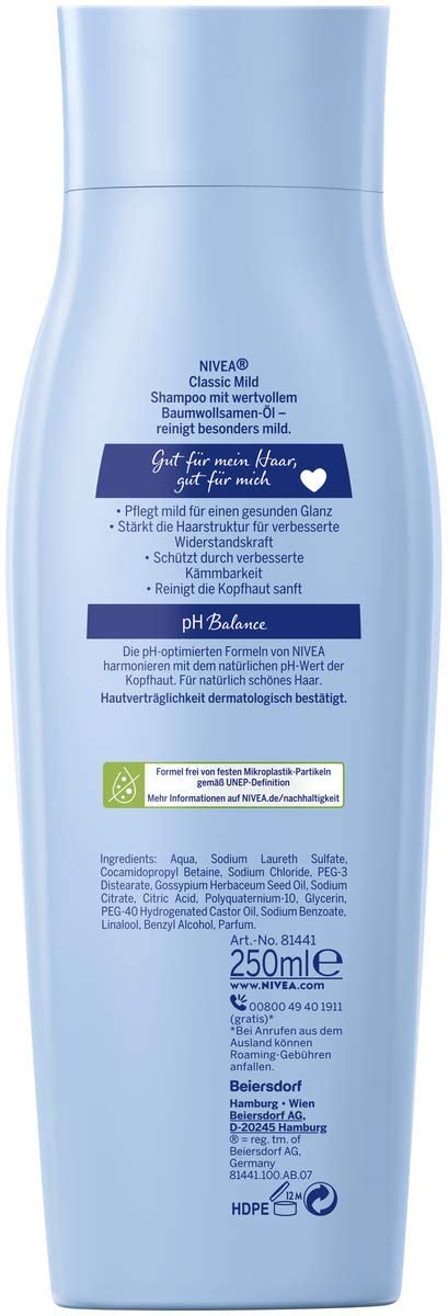 Nivea Classic Mild Mild Shampoo 288 g, 250 ml (Pack of 1) - Image 2