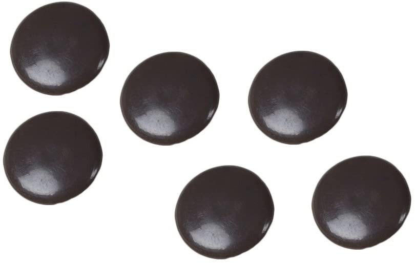 Merriway BH01899 (100 Pcs) Plastic Clip Covers for Pozidriv Screws Brown 12 mm (1/2 Inch) Diameter - Pack of 100 Pieces