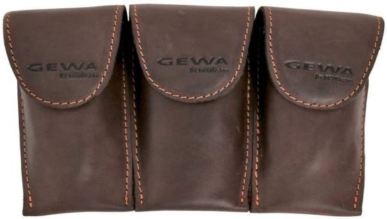 GEWA Mundstücktasche Crazy Horse Waldhorn braun für 3 Mundstücke