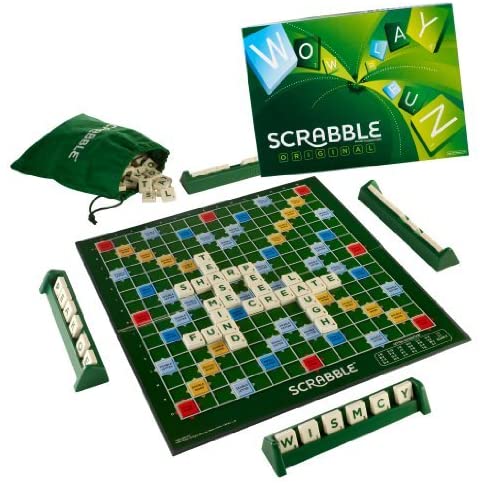 Scrabble Original Board Game by Mattel, Multicolor, 27 cm x 37 cm x 4 cm