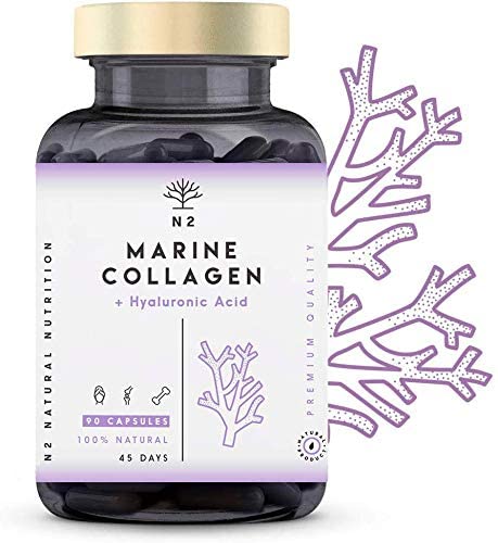 Marine Collagen with Hyaluronic Acid for Skin Care Hair Care, Joints. Magnesium