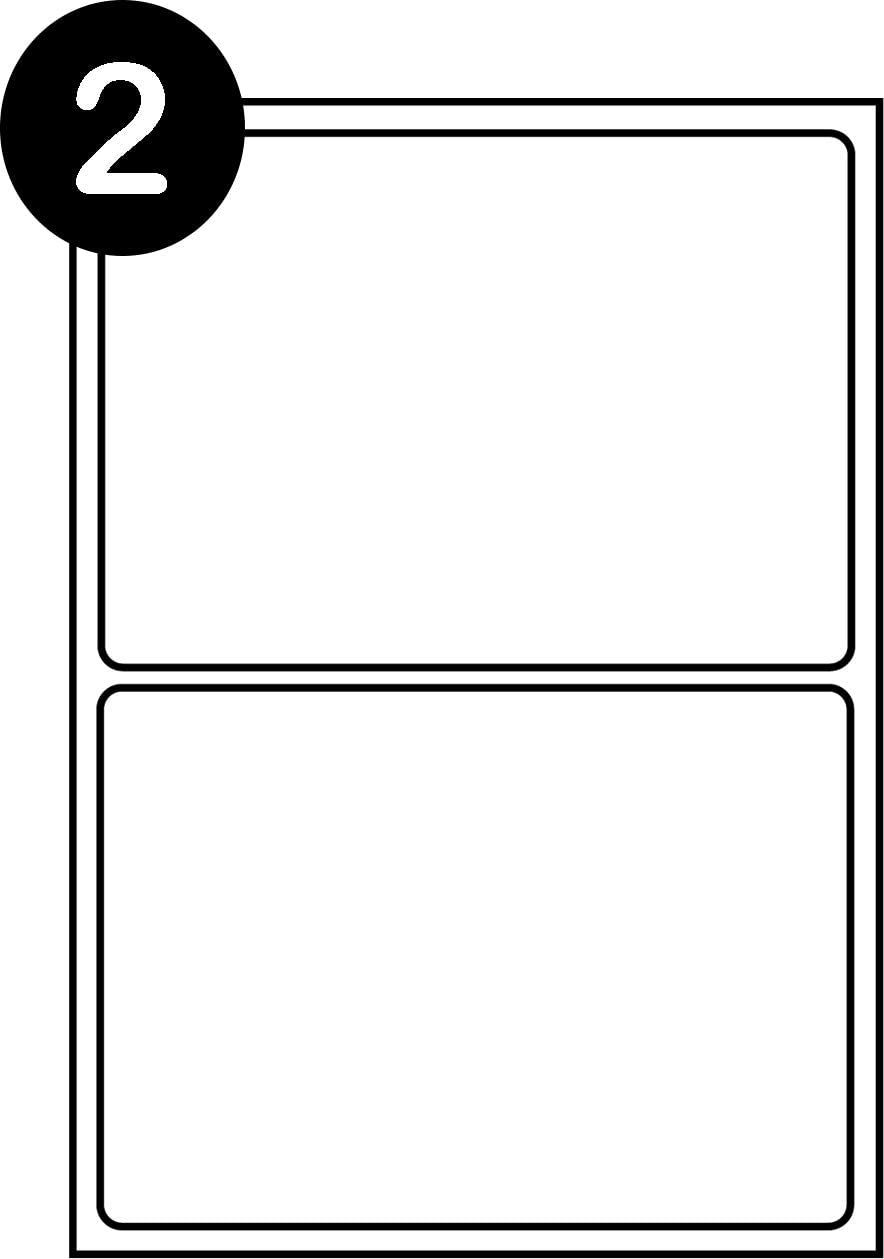SmithPackaging A4 Self Adhesive Address Labels, 2 Labels Per Sheet, 100 Sheets, 199.6 x 143.5mm, 200 Labels