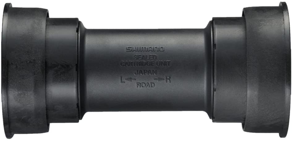 SHIMANO Road Press Fit Italian Thread Bottom Bracket without Cover - Black