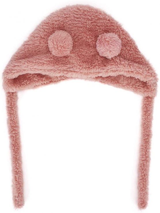 MK MATT KEELY® Cute Fleece Lining Unisex Baby Hats with Ears Winter Warm Toddler Beanie for 0-15 Months - Image 4