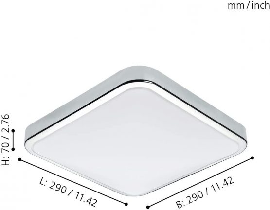 EGLO 96229,Manilva 1,Steel,LED,Chrome - Image 2