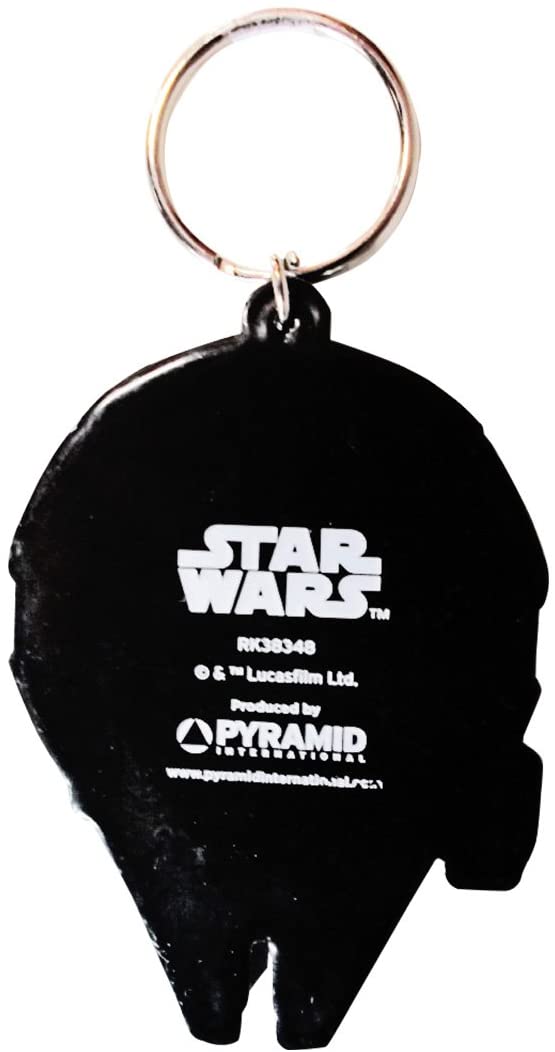 Star Wars, RK38348C, Star Wars - Millennium Falcon Rubber Keychain, Multi-Color, 4.5 x 6cm, White, 4 x 6 x 1.3 cm - Image 2