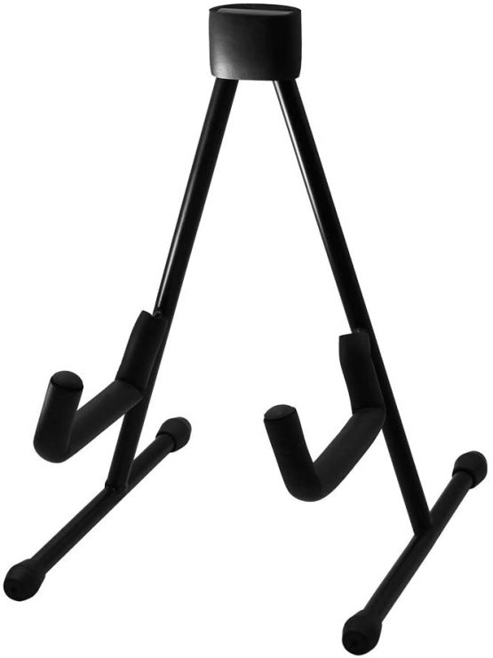 Rayzm Ukulele Stand, A-Frame Portable Little Metal Stand for Small Standard Instruments (Soprano/Concert/Tenor Ukulele & Mandolin), Folds Flat for Storage or Travel.