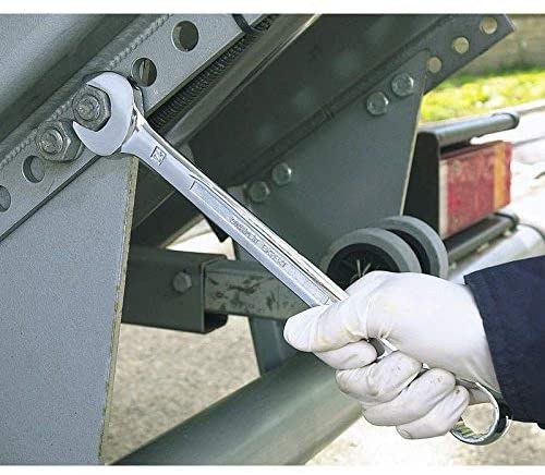 Draper 54281 Expert Hi-Torq Combination Spanner, 8mm, Blue - Image 4