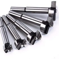 Malayas Forstner Drill Bits, 5Pcs 15-35mm Forstner Auger Drill Bit Set Round Shank Wood Tools Forstner Tips Boring Hinge Hole Saw Cutter