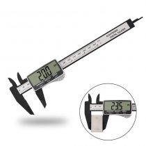 Vodlbov Digital Vernier Caliper 0-150mm / 0-6’’ Electronic Digital Caliper with Extra-Large LCD Screen,Plastic Carbon Fiber Digital Gauge,Depth Measuring Tools, Millimeter/Inch Conversion