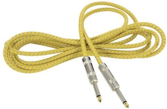 Chord | Premium Retro Guitar Lead | Grey & Gold 3.0m