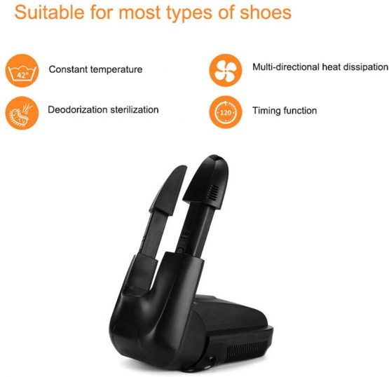 Upstartech Boots Dryer Electric Foot Warmer with Timer Shoe,Glove Warmer Portable Folding Shoes Heater Adjustable Rack Boots Shoes Socks Gloves - Image 3