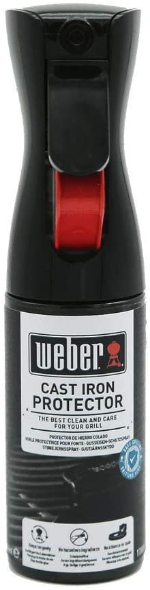 Weber Cast Iron Protection Spray 200ml, fine Mist Spray, Protects Grill Grates and other Cast Iron Elements from Rusting