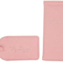 My First Passport Cover & Luggage Tag Travel Set - Pink