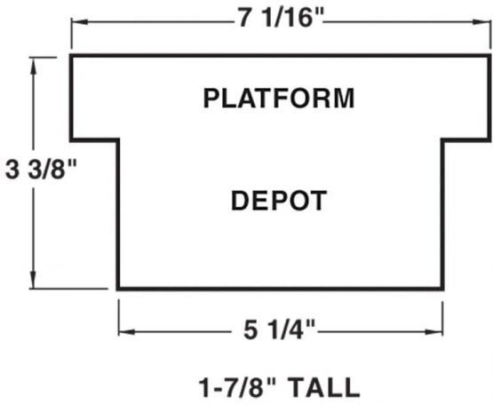 Walthers, Inc. Clarkesville Depot Kit, 5-1/4 X 2 X 1-7/8" 13.3 X 5 X 4.7cm - Image 3