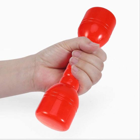 LIOOBO Children Dumbbells, 4PCS Plastic Exercise Barbells Hand Bar for Kindergarten with Ergonomic(Random Color) - Image 4