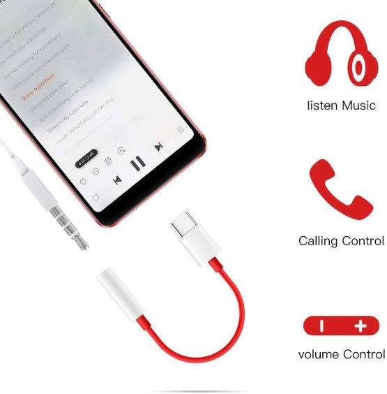 ACOCOBUY USB C to 3.5mm Adapter OnePlus 7T Pro Headphone Adapter USB C to 3.5mm Jack OnePlus 8T USB C to 3.5mm Audio Adapter Compatible with OnePlus 8T/6T/7T/7Pro, HUAWEI P40 Pro/P30 Pro/P20 Pro/P20 - Image 3