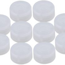 Plastic Guitar Stomp Knob Pedal Knobs Protector Cap Pack of 10 (Transparent White)