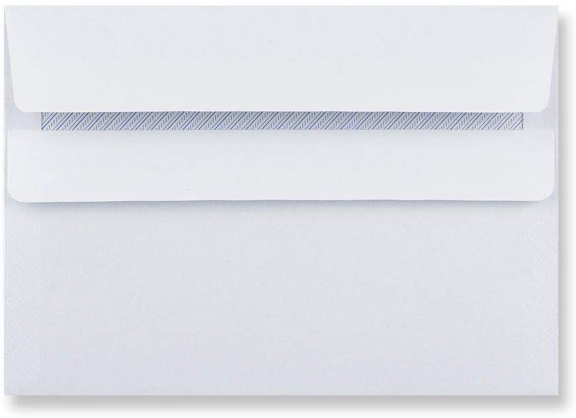 EPOSGEAR® A6/C6 Plain White Self Seal Wallet Envelopes 162mm x 114mm 90gsm (Pack of 50 Envelopes)