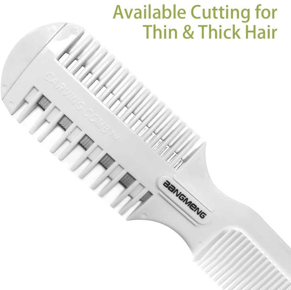 BANGMENG Hair Cutter Comb,Shaper Hair Razor with Comb,Split Ends Hair ...