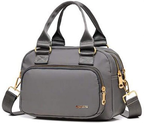Nylon Shoulder Handbags for Women, OPXTO Waterproof Multi Pocket Purses and Cross-body Bags, High-dense Nylon Oxford Multi-function Lightweight Tote Bag.
