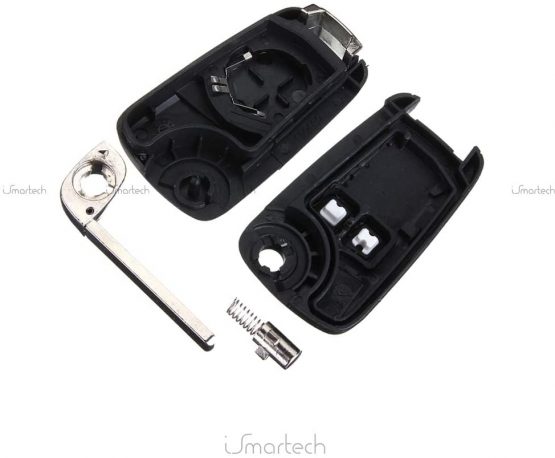 Automobile Locksmith Quality 2 button Remote Control Flip Folding Key Fob Shell Case with Uncut Key Blade for Vauxhall Opel Insignia Astra key - Image 2