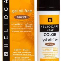Heliocare 360 Colour Gel Oil-Free Bronze SPF50+ 50ml / Sunscreen For Face/Daily UVA UVB Visible Light Infrared-A Anti-Ageing Sun Protection/Matte Foundation Coverage