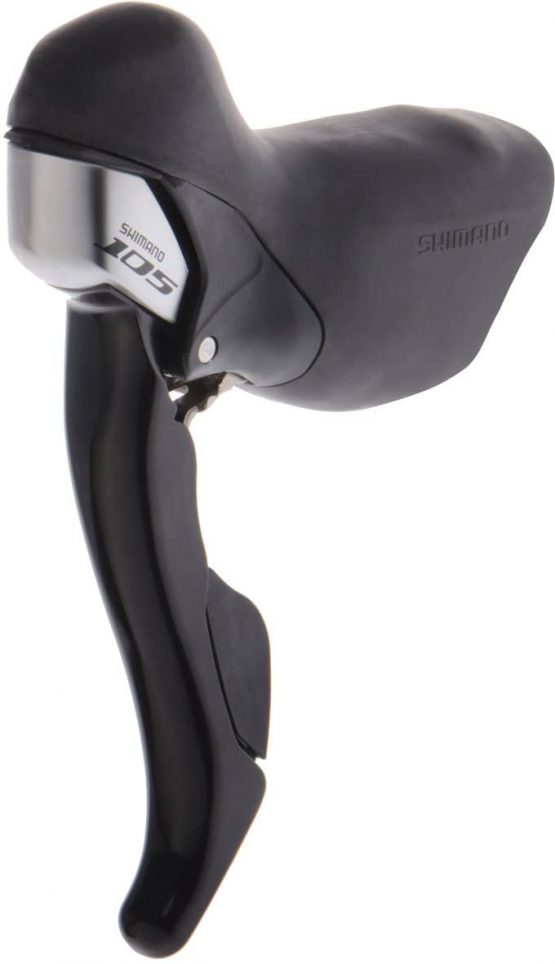 SHIMANO 105 ST-5700 105 Double Road STI Lever 10-Speed, Black, Left Hand, ST5700L