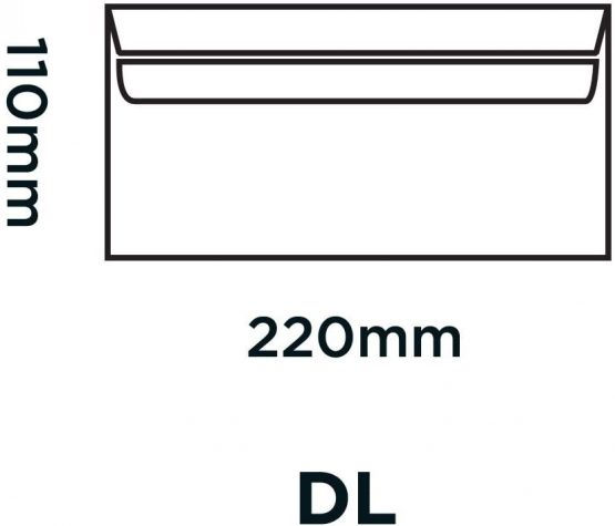 Blake Purely Everyday DL 110 x 220 mm 80 gsm Self Seal Envelopes (12882/50 PR) White - Pack of 50 - Image 2