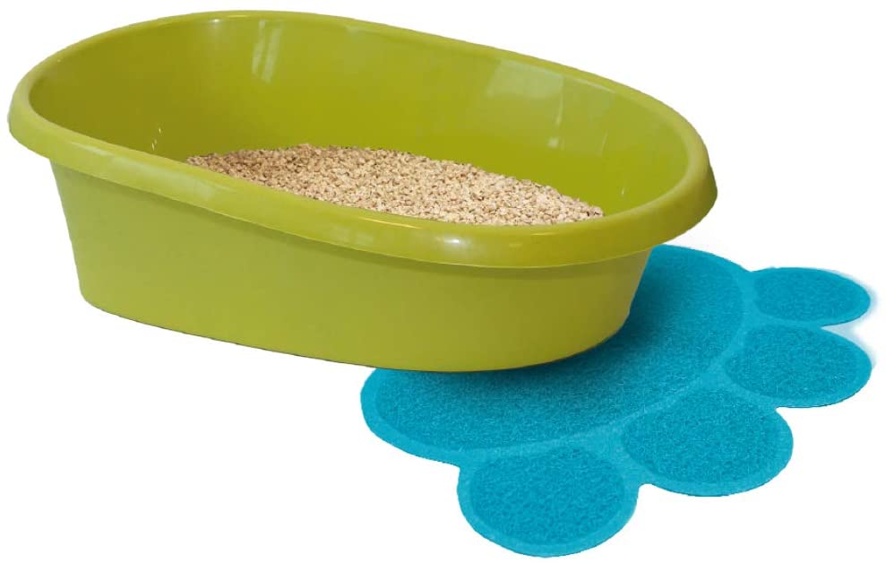 CROCI Outside Paw Mat for Toilette 40 x 30 cm, Türkis - Image 2