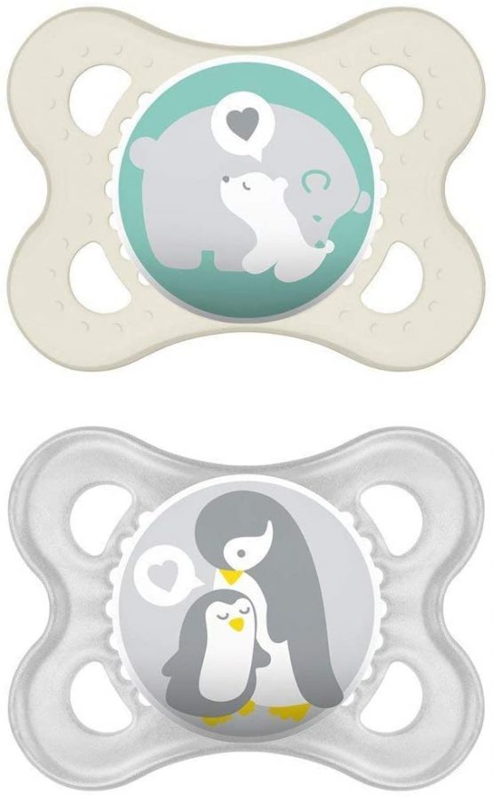 Mam natural rubber latex dummy, ages 0-6 months, set of 4, including 2 sterilised transport boxes - Image 2